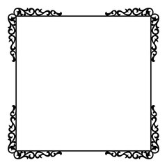 Frame with decorative corners