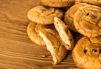 fresh pastry, coconut biscuits