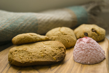 oatmeal pastry with strawberry filling