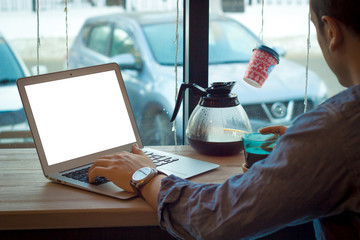 Man with a laptop
