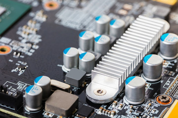 computer part close-up board