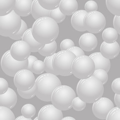 soap bubbles on a gray background