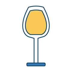 Wine cup symbol icon vector illustration graphic design