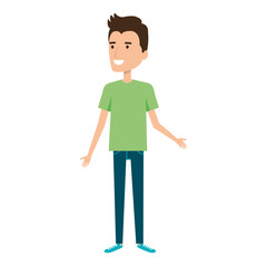 Fototapeta premium young man avatar character