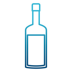 Wine bottle symbol icon vector illustration graphic design