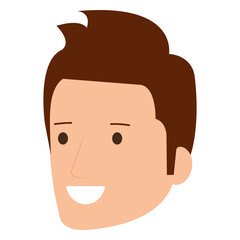 young man head avatar character