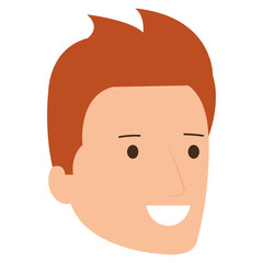 young man head avatar character