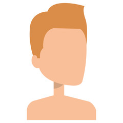 young man shirtless avatar character