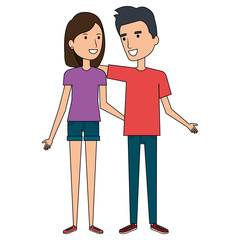 lovers couple avatars characters