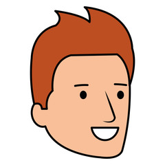 young man head avatar character