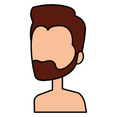 young man shirtless avatar character