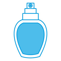 Fragrance bottle isolated icon vector illustration graphic design