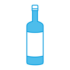 Wine bottle symbol icon vector illustration graphic design