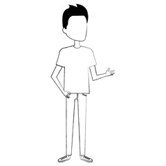 young man avatar character