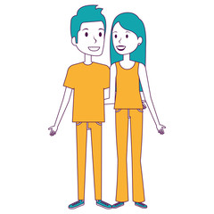 lovers couple avatars characters