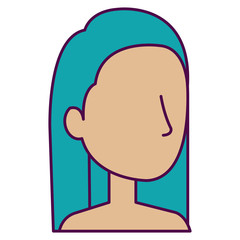 beautiful woman shirtless avatar character