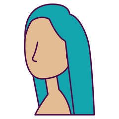 beautiful woman shirtless avatar character