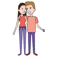 lovers couple avatars characters