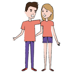 lovers couple avatars characters