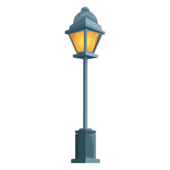 Fototapeta premium Street light lamp icon vector illustration graphic design