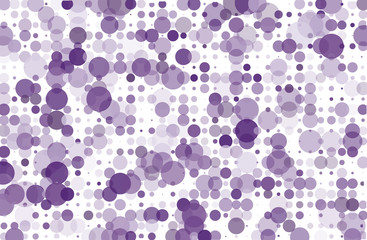 Dotted background with circles, dots, point different size, scale. Halftone pattern Vector illustration  Violet, purple color