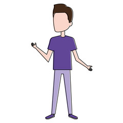 young man avatar character