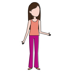 beautiful woman avatar character