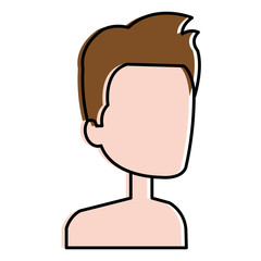 young man shirtless avatar character