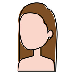 beautiful woman shirtless avatar character