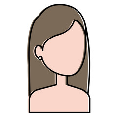 beautiful woman shirtless avatar character