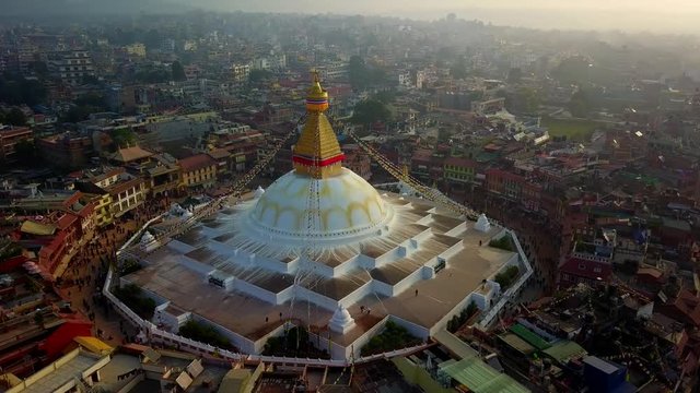 Stupa Bodhnath Kathmandu, Nepal - October 26, 2017