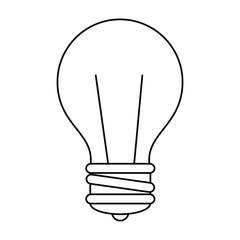 bulb light isolated icon