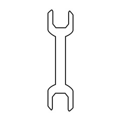 wrench tool isolated icon