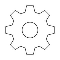 gears machine isolated icon