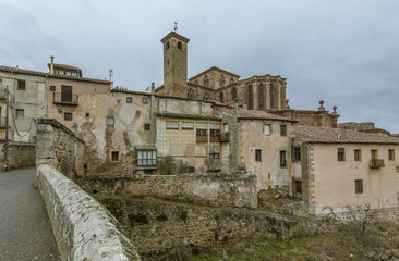 View of Siguenza, village in Guadalajara province , Spain