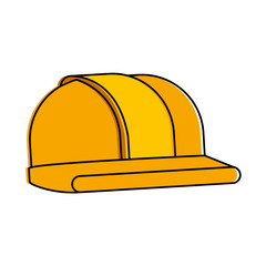 helmet construction isolated icon