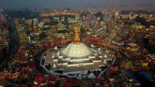 Stupa Bodhnath Kathmandu, Nepal - October 26, 2017
