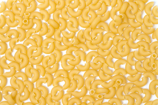 macaroni on a white background