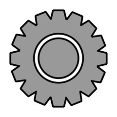 gears machine isolated icon