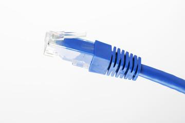 Closeup of network cable