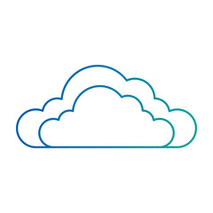 weather cloud isolated icon