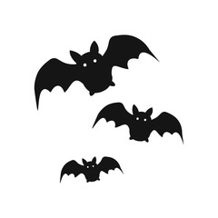 Bat icon. Halloween sign. Vector Illustration