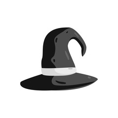 Witch Hat icon. Halloween sign. Vector Illustration