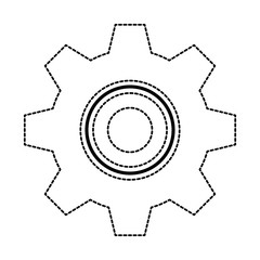 gears machine isolated icon