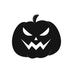 Pumpkin icon. Halloween sign. Vector Illustration