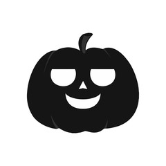 Pumpkin icon. Halloween sign. Vector Illustration