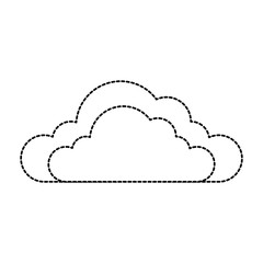 weather cloud isolated icon