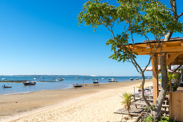 BASSIN D'ARCACHON (France), vue sur la dune de Pilat