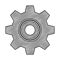 gears machine isolated icon