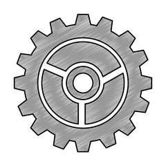 gears machine isolated icon